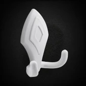 Nilay Askı Askılık Sert Plastik Beyaz Vestiyer Duvar Askısı Dolap Elbise Askılığı thumbnail 2