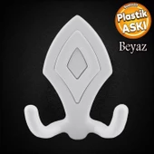 Nilay Askı Askılık Sert Plastik Beyaz Vestiyer Duvar Askısı Dolap Elbise Askılığı thumbnail 1