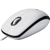 Logitech M100 Kablolu 1.000 DPI USB Mouse - Beyaz - 1