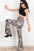 Zebra Desenli Yüksek Bel Tayt -2 6079-22 - 5