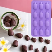 Silikon Ananas Buzluk ve Çikolata Kalıbı thumbnail 1