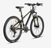 KRON XC 100 24 JANT 21 VİTES HİDROLİK DİSK FREN MANDALLI VİTES KOLLARI FULL SHIMANO DAĞ BİSİKLETİ MAT SİYAH/GRİ-NEON SARI thumbnail 3