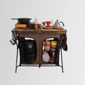 Nurgaz NG C156 Campout Çift Kapılı Kamp Mutfağı - 1