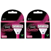 Wilkinson Sword Quattro Kadın Tıraş  Bıçağı Yedek Başlık | 2 Paket - 6 Adet thumbnail 1