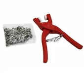 Plastik Çıtçıt Pense Seti ( Çıtçıt Pense + Çıtçıt ) Kırmızı - 1