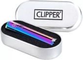 Clipper Özel Kutusunda Rüzgardan Etkilenmez Jet Alev Metal Çakmak - ICY - 4