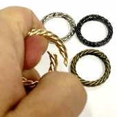 Burgulu Metal Çanta Halkası Yaylı - 3