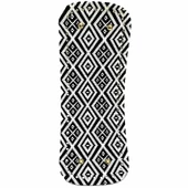 Desenli Deri Çanta Tabanı Deri ( 12x30 Cm ) Siyah Mozaik - 1