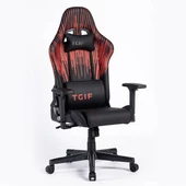 Adore Gaming Apollo Profesyonel Oyuncu ve Yönetici Koltuğu-Siyah-Çizgi Kırmızı 42x124-131,5x64 cm - 1