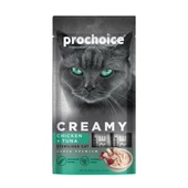 Prochoice Creamy Kediler İçin Tavuklu Ton Balıklı Sıvı Kedi Ödül 4x15 gr - 1