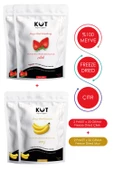 Dondurularak Kurutulmuş Çilek ve Muz - Freeze Dried Çilek (2 x 20 g) + Freeze Dried Muz (2 x 20 g) - 1