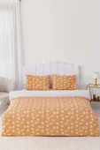 Rivaİstanbul Turuncu Papatyalı Tek Kişilik Nevresim Takımı Pamuklu thumbnail 2