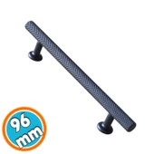 Mobilya Kulp 96 mm Siyah Metal Çekmece Mutfak Dolabı Dolap Kulpları Kapak Kulpu Kulbu - 1