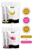 Dondurularak Kurutulmuş Muz ve Beyaz Ejder Meyvesi - Freeze Dried Beyaz Ejder Meyvesi (2 x 20 g) + Muz (2 x 20 g) - 1