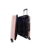 Hotowa Gold PP Valiz 8011 Pembe Bej TSA Kilitli Orta Boy - 4