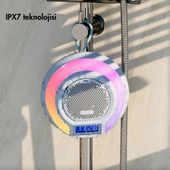 Tribit AquaEase IPX7 Su Geçirmez, 18 Saat Oynatma Süresi Dahili Mikrofon Işıklı Hoparlör Mavi - 5