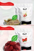 Dondurularak Kurutulmuş (Freeze Dried) Çilek ve İncir - Freeze Dried Çilek (2 paket - 20 g.) + Freeze Dried İncir (2 paket - 20 g.) - 2