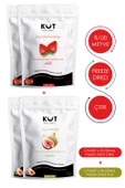 Dondurularak Kurutulmuş (Freeze Dried) Çilek ve İncir - Freeze Dried Çilek (2 paket - 20 g.) + Freeze Dried İncir (2 paket - 20 g.) - 1