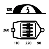 HUSKY BIZON YESIL 4  KISILIK CADIR thumbnail 4