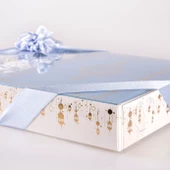 Kuran +  Seccade +  Tesbih Hediye Seti (Hafız Boy, Termo Deri, Desenli Kutu, Açık Mavi) thumbnail 5