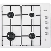 Simfer 3011 Set üstü Metal Ocak Beyaz - 1
