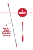 Flora Teleskopik Uzatmalı Metal Sırık Sap 4 Metre Yeni Tasatım thumbnail 1