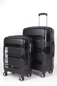 Hotowa Gold PP Valiz 8011 Siyah TSA Kilitli İkili Set - 1