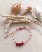 Bileklik Doğal Taş Bileklik Mercan Ayarlanabilir Kadın Bileklik Çakra Yogo - 3