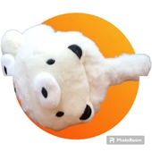 çocuk peluş kulaklık figürlü model 3-9 yaş aralığı krem - 1