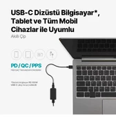 Ttec 2SCG04B Smartcharger Trio Gan 120W PD 2 Usb-C + Usb-A Hızlı Şarj Aleti Beyaz thumbnail 3