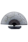 Japon Bambu Kumaş Yelpaze Çanta Boy Stant Hediyeli No.136 - 6