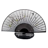 Japon Bambu Kumaş Yelpaze Çanta Boy Stant Hediyeli No.136 - 3