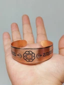 Çiçek Sembollü Bakır Bileklik (52644) thumbnail 1