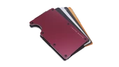 Louise Motto - Cardx - Burano Clips - Yeni Nesil Minimalist Cüzdan & Metal Kartlık - Rfıd Koruma (WİNE RED) - 5