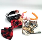 Renkli Desenli Taç Toka Bandana Set - 1