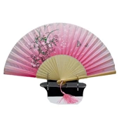Japon Bambu Kumaş Yelpaze Çanta Boy Stant Hediyeli No.138 - 3