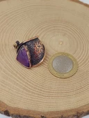 İri Boy Ametist Taşı Ayarlanabilir Bakır Yüzük (52720) thumbnail 4