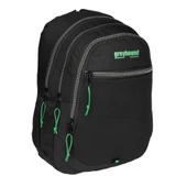 ortaokul lise Siyah Su Geçirmez Astarlı Kumaş Sırt Çantası 4 bölmeli thumbnail 1