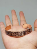 Motifli Bakır Bileklik (52682) thumbnail 3