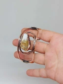 Sitrin Taşlı Motifli Bakır Bileklik (52676) thumbnail 4