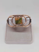 Unakit Taşlı Motifli Bakır Bileklik (52672) - 2