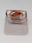 Akik Taşlı Motifli Bakır Bileklik (52670) thumbnail 2