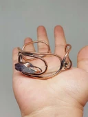 Ametist Taşlı Motifli Bakır Bileklik (52666) thumbnail 1