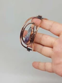 Ametist Taşlı Motifli Bakır Bileklik (52666) thumbnail 3