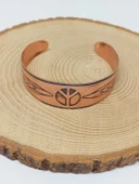 Barış Sembollü Bakır Bileklik (52654) thumbnail 4