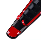 OTO MOTTO Esnek Tampon Koruma Bandı Tampon Kapı Koruyucu Şerit Yumuşak Bant 2 Li Paket Siyah Karbon - 4