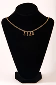 Gold Lisa Yazılı Harfli Blackpink 45cm Zincirli Hediyelik Kolye - 4