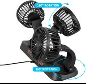 Araç Araba Otomobil 3 lü Vantilatör Fan Pervane Soğutucu 12V FAN40 - 6