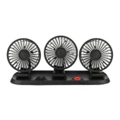 Araç Araba Otomobil 3 lü Vantilatör Fan Pervane Soğutucu 12V FAN40 - 1