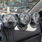 Araç Araba Otomobil 3 lü Vantilatör Fan Pervane Soğutucu 12V FAN40 - 8